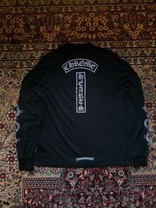CHROME OF HEARTS BLACK FULL SLEEVES T-SHIRT