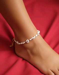 2 Pintresty Golden Beaded Anklet