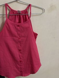 Pink Sleeveless Top