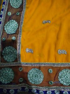 Yellow N Purple Saaree