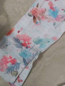 Cute festive Floral Top &amp; pajama dhoti set