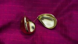 Stunning Gold Teardrop Earrings