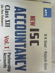 12 class DK Goel New ISC Accountancy book Vol 1