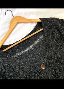 🎁Buy1 Get1 Free Black Knit Cardigan C