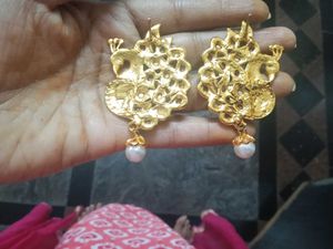 Peacock Kundan Earrings