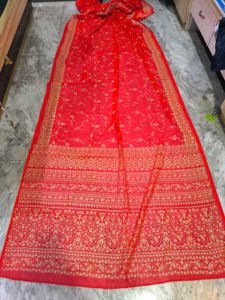Sindoor red saree.