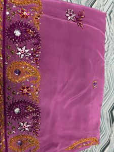 Elegant Purple Saree
