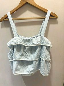 Striped Ruffle Tank Top