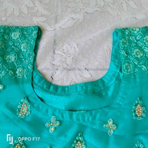 Heavy Peral Work Kurta Set