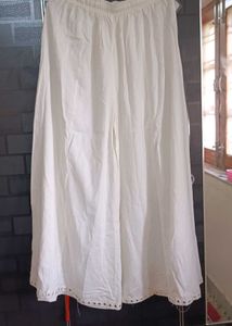 Off-white Plazzo Free Size New