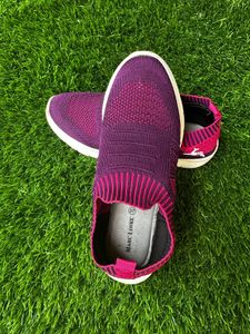 Stylish Purple Slip-On Shoes