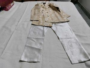 Floral Print Double Breasted Sherwani