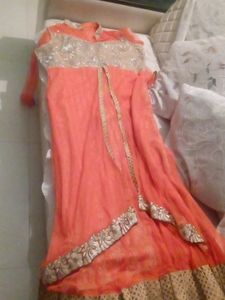Orange Golden Gown