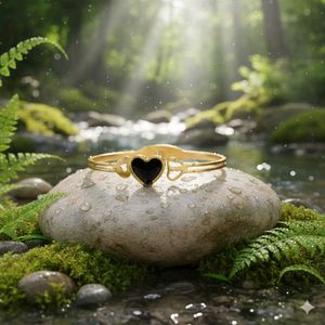 Heart Bangle Bracelet