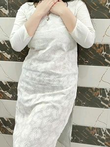Chikankari Beautiful Kurti