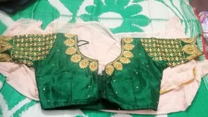Green Embroidered Blouse
