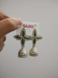 Silver Design Jhumka (sale!)