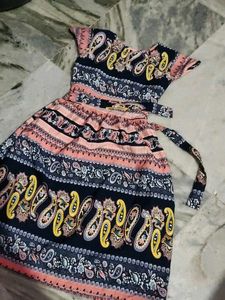 Paisley Print Dress