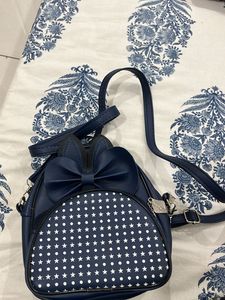 Cute Navy Star Mini Backpack