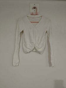 White Twist Front Top🤍