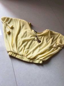 Vintage Yellow Plisse Set