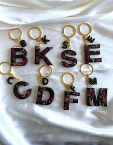 Pack Of 5 Keychain Rose Black Keychains