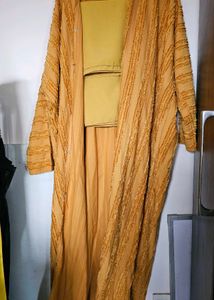 Imported Yellow Abaya With Hijab