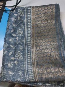 New saree with attached blouse piece 👌