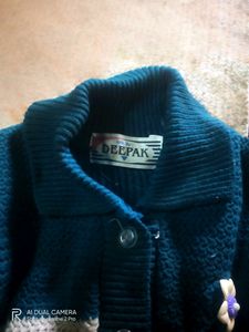 White N Dark Sea Green Colour Sweater Set Of 3..