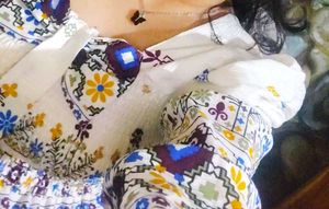 White Floral Top