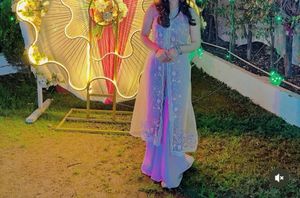 Elegant Embroidered three piece indo western