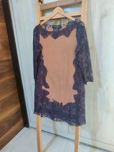 Brown Net designer Top Size-34-36