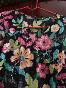 Floral Print Wrap Dress