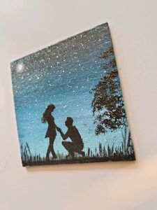 Starry Night With Girl Proposing Boy