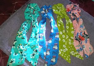 Colorful Handmade Scrunchie Bundle Set 7