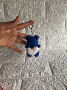 BLUE BEAR KEYCHAIN