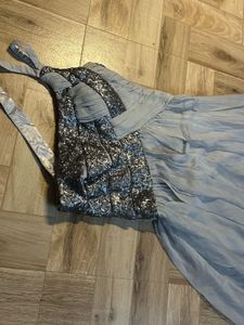 Elegant Grey Ethnic Gown