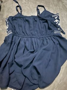 Blue Embroidered Sundress