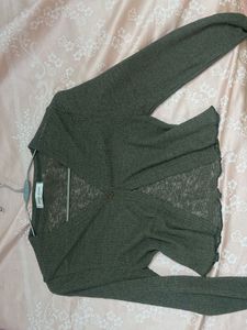 Urban Spoon Olive Green Cardigan