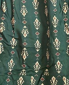 Green Printed Kurti Dress