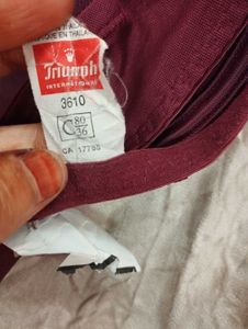 Burgundy Bra with Lace Detail✨