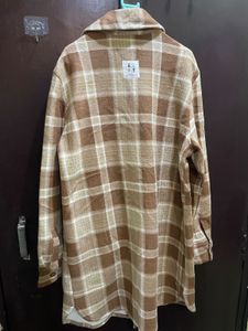 Plaid Woollen Shirt Jacket