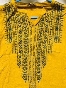Global Desi Embroidered Top - Size S