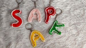 Crochet Letter Keychains