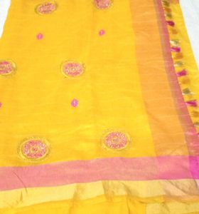 Boat Neck Blouse + Rich Look Saree