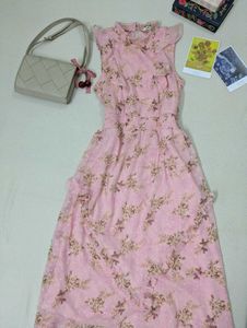 Latin Quarters Pink Floral Dress