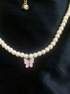 Pearl Butterfly Necklace