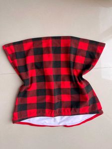 Red Plaid Tube Top