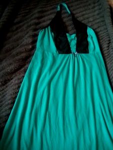 Green Halter Dress