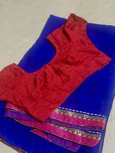 Blue Saree